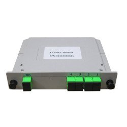 Cassette LG-4 Splitter 1x4 SC/APC [completo] para caja FTTH