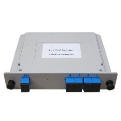 Cassette LG-4 Splitter 1x4 SC/UPC [completo] para caja FTTH