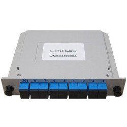 Cassette LG-8 Splitter 1x8 SC/UPC [completo] para caja FTTH