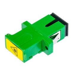 ADAPTADOR ÓPTICO   SC/APC (simplex) Con protector Anti-Polvo Vertical