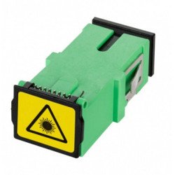 ADAPTADOR ÓPTICO   SC/APC (simplex) Con protector Anti-Polvo Horizontal(Sin soportes laterales)