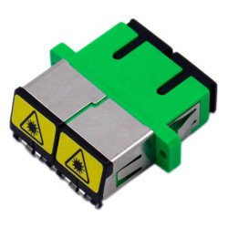 ADAPTADOR ÓPTICO   SC/APC (duplex) [Con protector metálico Anti-Polvo]
