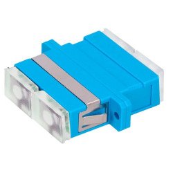 ADAPTADOR ÓPTICO   SC/UPC (duplex)TapÓn Transparente