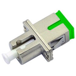 ADAPTADOR ÓPTICO  "HÍBRIDO"  LC/SC-APC (simplex)