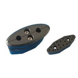 ADAPTADOR OVAL SALIDA 2 FIBRAS 9 mm Ø para Torpedo FTTH-TOF-48SC-B