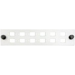 ADAPTADOR PATCH PANEL DE 12 PUERTOS SC (Simplex) / LC (Duplex) 180x40 mm