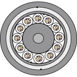 CABLE F.O. ACOME   96 FIBRAS   G-652D (SINGLE MODE)  (PKP PLUS) 18 mm Ø