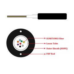 Cable ÓPTICOM   8 F.O. (Core Fiber Sumitomo G652D)  Tipo UT-Duct Cable-HQ