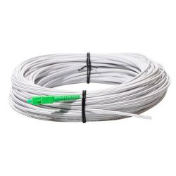 Pigtail Preconectorizado SC/APC - ÓPTICOM - 1 FO - G657A2 - LSZH-UV - PLANO - Blanco  -   30 mt