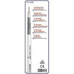 CABLE RG-6 MULTIMEDIA (TRI-SHIELD) CREMA