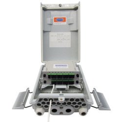 FTTH-PLUS-1 [PREMIUM]   Caja DistribuciÓn FTTH Ext. 16 puertos [ + Cassette PLC-1x16 SC/APC ]