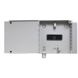 FTTH-12-M   Caja de Distribución Metálica, con 12 puertos SC/APC