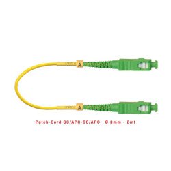 PATCH CORD (SM)   SC/APC-SC/APC   3 mm - 2 mt